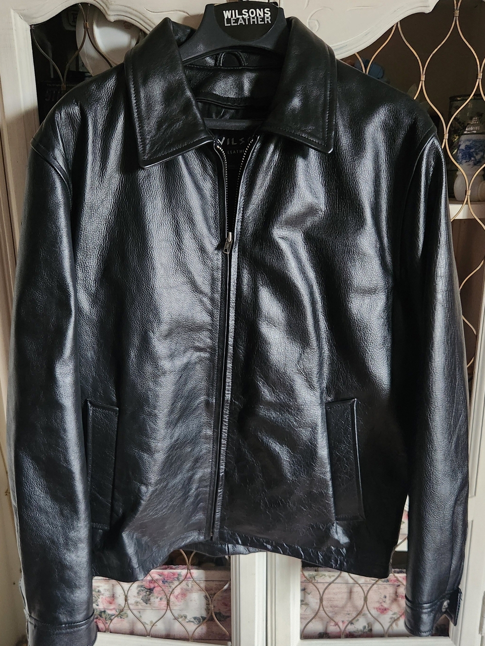 Wilsons Black Leather Men's Jacket with Removable Thinsulate Liner
